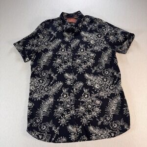 Scotch & Soda Men XL Short Sleeve Shirt Button Floral Hawaiian 100% Cotton NWOT